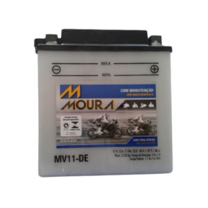Bateria para moto Moura 11Ah 12V - modelo MV11-DE